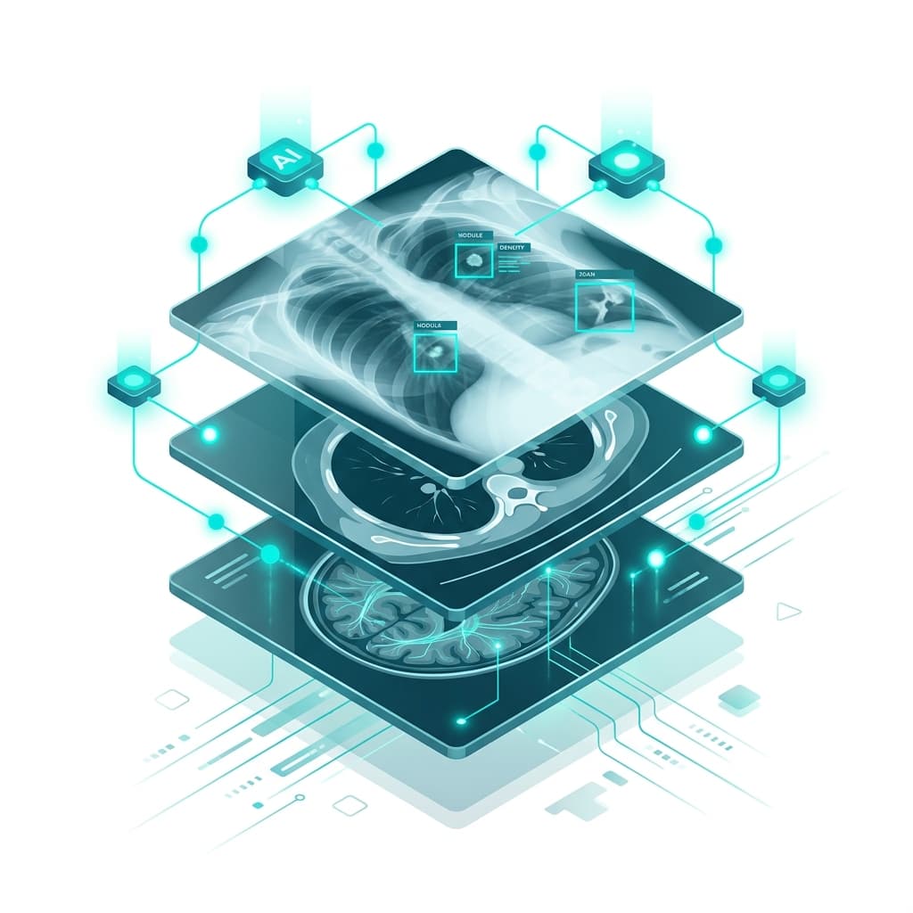 CurieSense AI abstract medical scanning